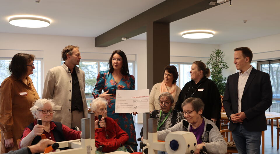 Mit der Sozialministerin am Plaudertisch