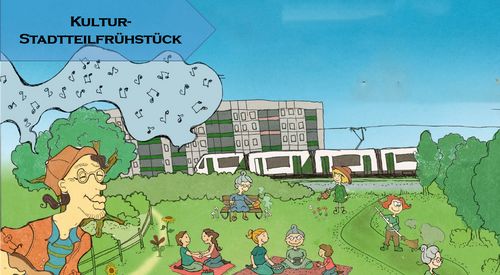 Zeichnung von einem Picknick