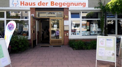 Eingang Haus der Begegnung
